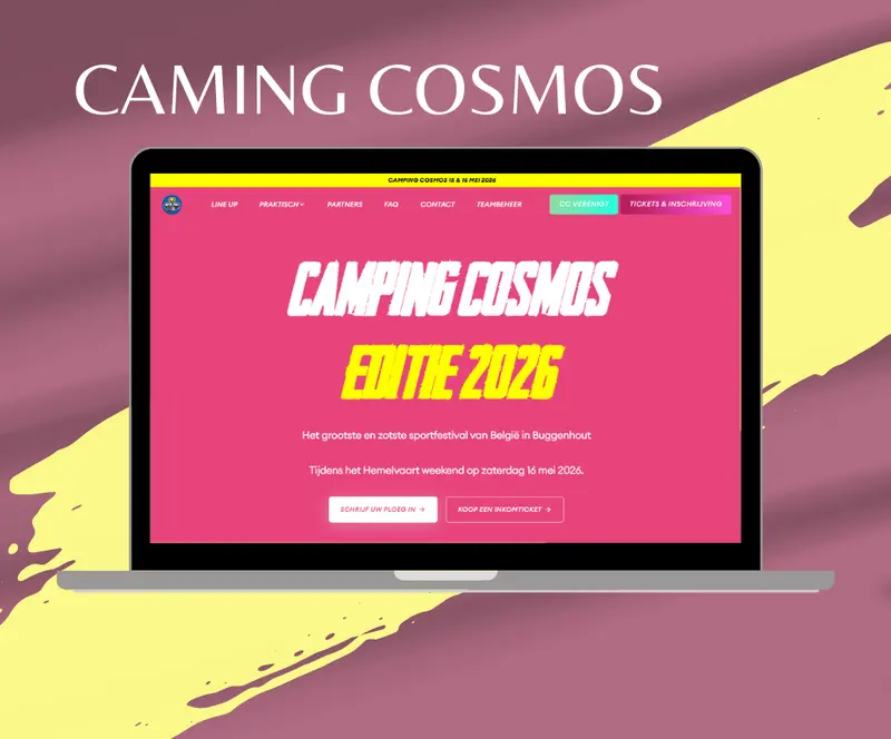 Automatisatie event Camping Cosmos ticketing en cashless systeem